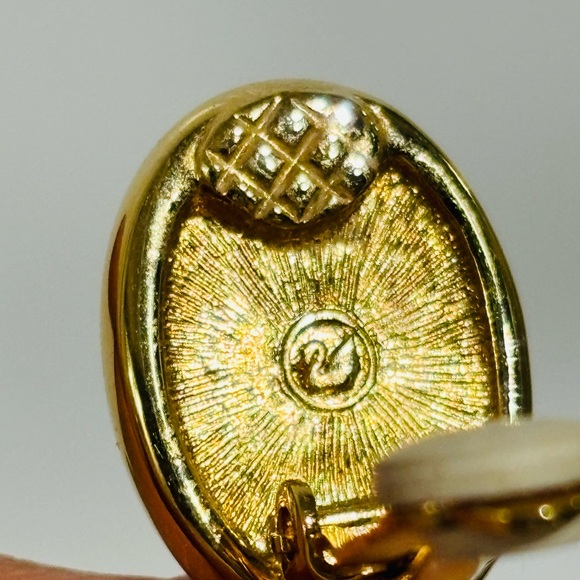 Vintage Authentic Swarovski Signed Glamorous Dangly Earrings - Picture 6 of 7